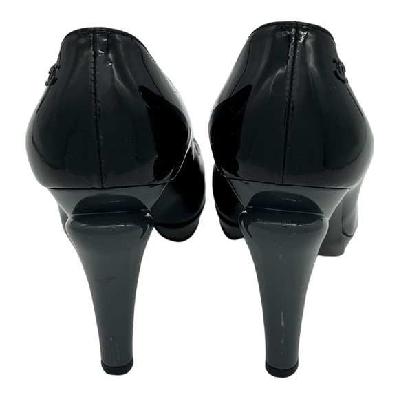 Chanel Vintage 2008 Patent Pumps Size 37.5 black/grey - Picture 5 of 8